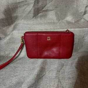 Lodis Olivia Red Italian Leather Wristlet Wallet Combo. NWOT